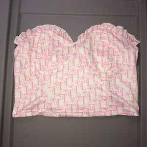 Cropped pink top 💕